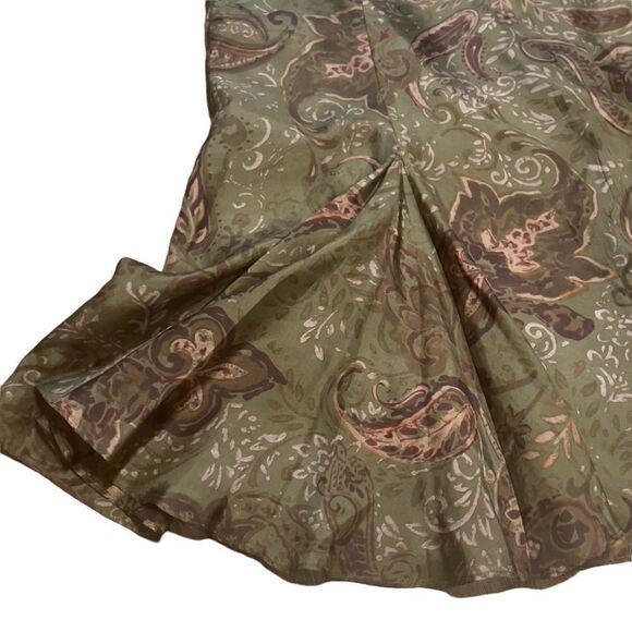 Lauren Ralph Lauren 💯% Silk Skirt Size 8P - Picture 5 of 11